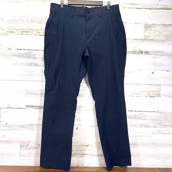 Balance‎ Collection Mens Navy Blue OUTDOOR Stretch Zip Pocket Pants Size 36 - Picture 1 of 9